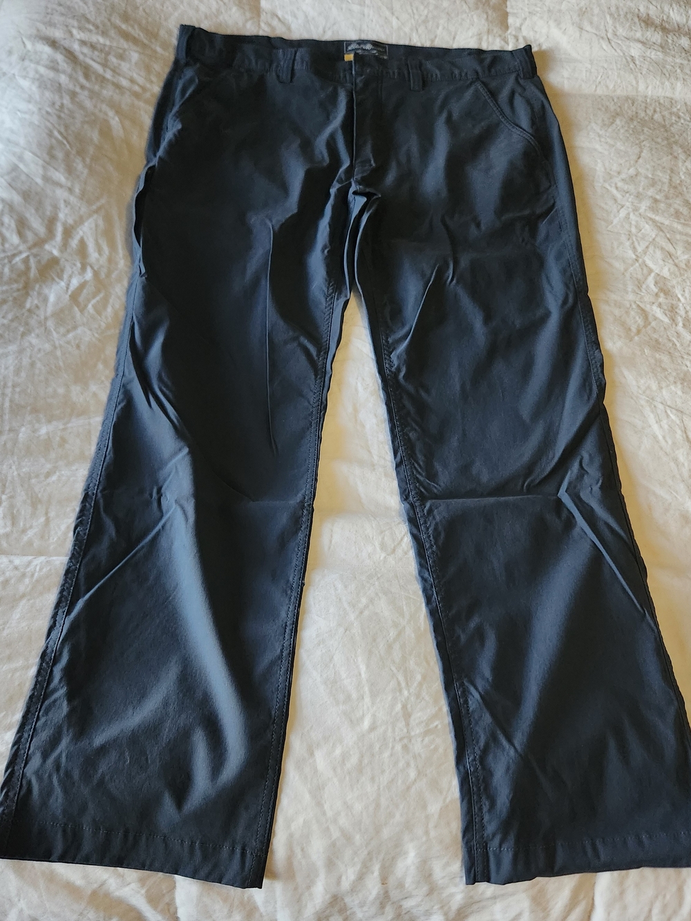Eddie Bauer Men's Black Chino-Style Performance Pants
